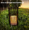 Wrought iron waterproof outdoor led candle decoration solar lantern light